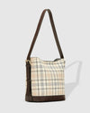 Abbey Shoulder Bag - Vanilla Plaid