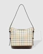 Abbey Shoulder Bag - Vanilla Plaid