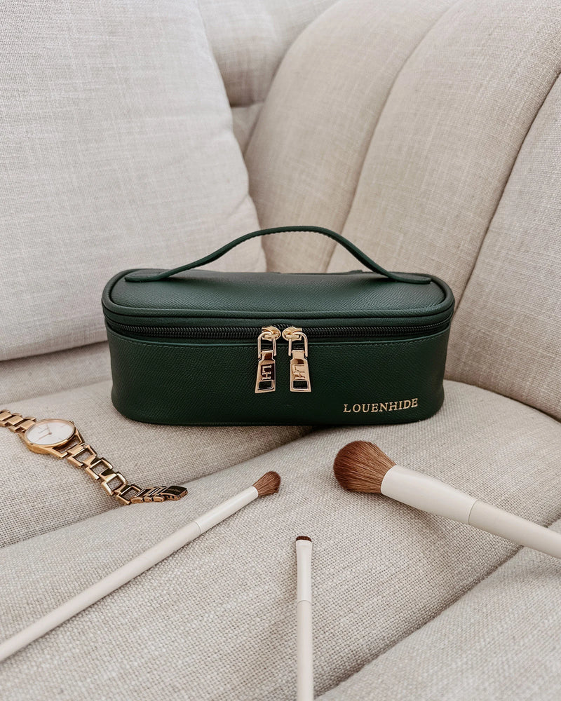 Fifi Cosmetic Case - Forest Green *SAMPLE SALE PRE-ORDER 25% off*