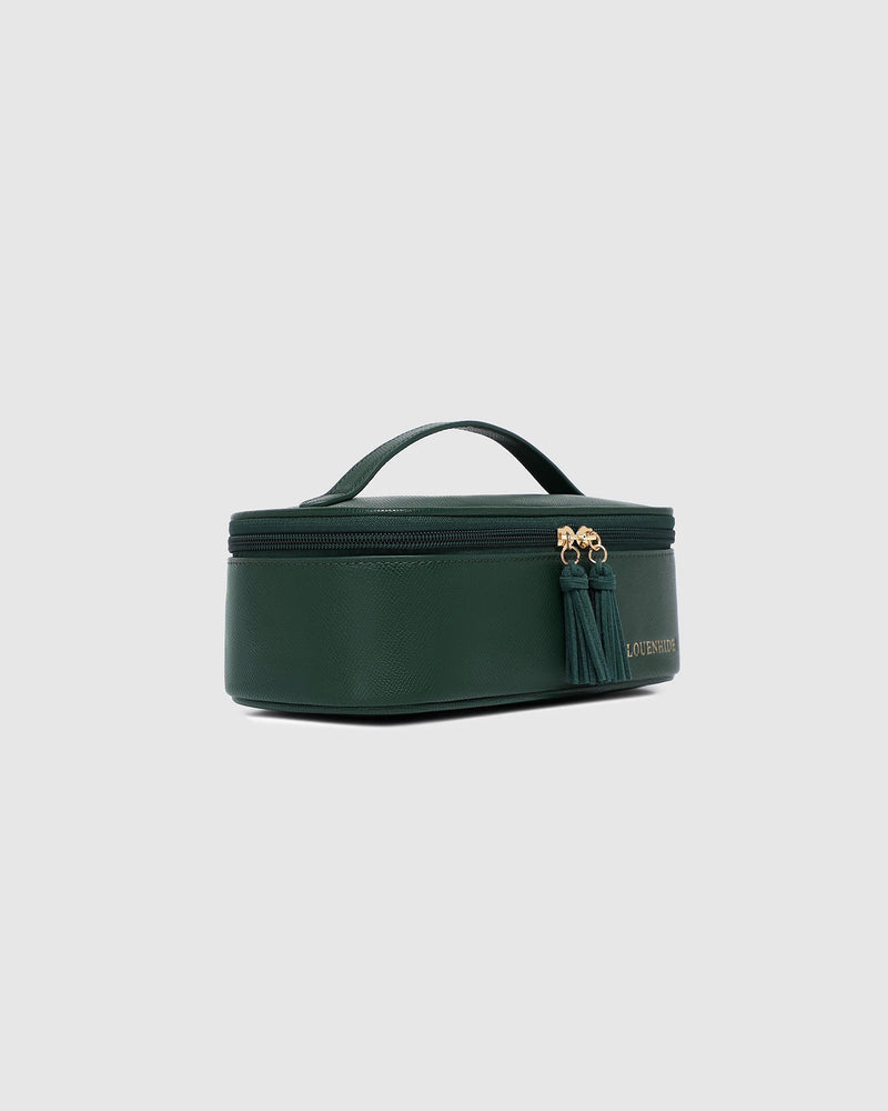 Fifi Cosmetic Case - Forest Green *SAMPLE SALE PRE-ORDER 25% off*