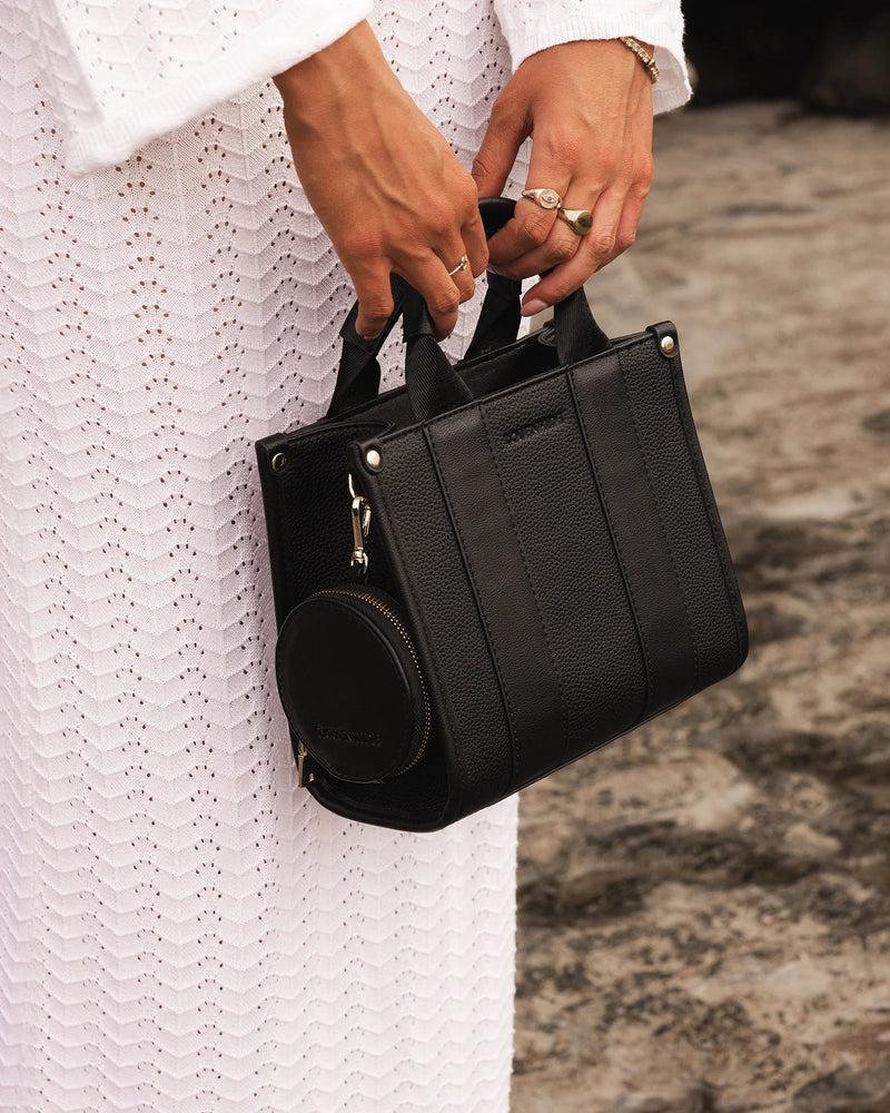 Manhattan Mini Tote - Black *SAMPLE SALE PRE-ORDER 25% off*