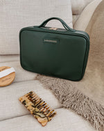 Georgie Toiletry Case - Forest Green *SAMPLE SALE PRE-ORDER 25% off*