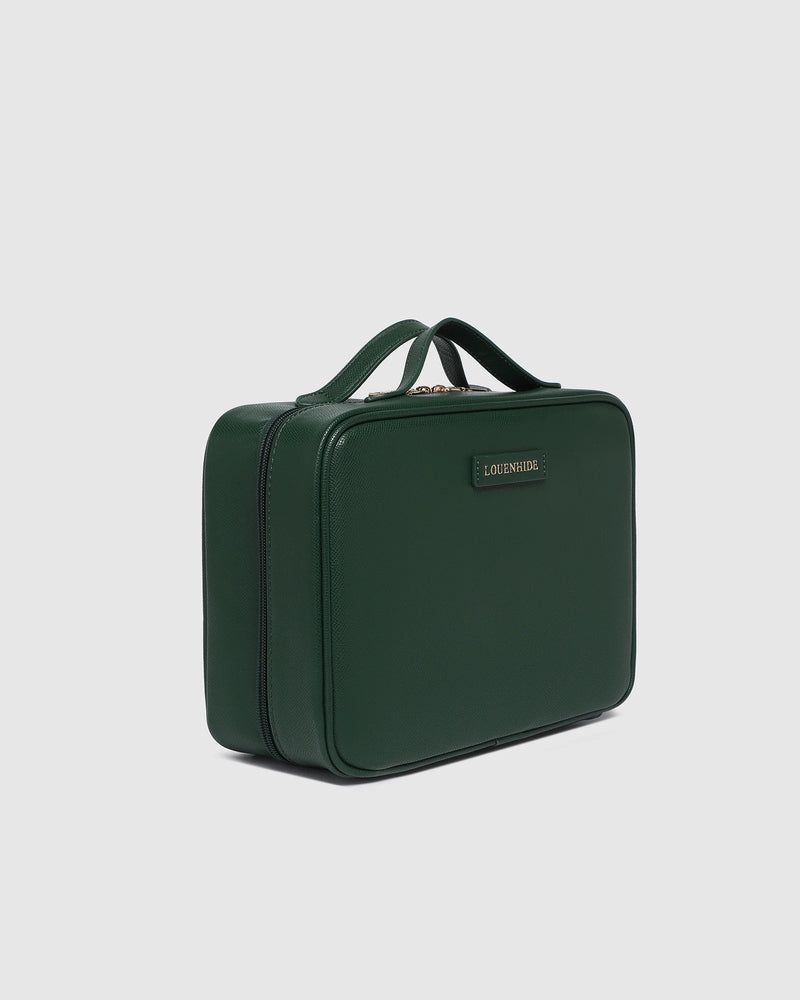 Georgie Toiletry Case - Forest Green *SAMPLE SALE PRE-ORDER 25% off*