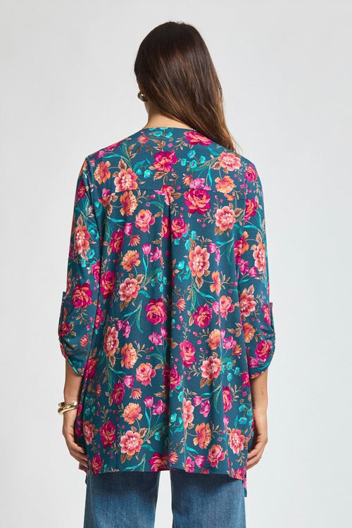 Liz Cardi - Floral Teal