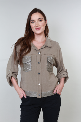 Sequin Pocket Jacket