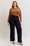 High Waist Retro Wide Leg BK