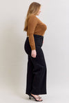 High Waist Retro Wide Leg BK
