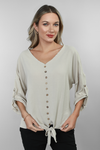 One Size Button Blouse