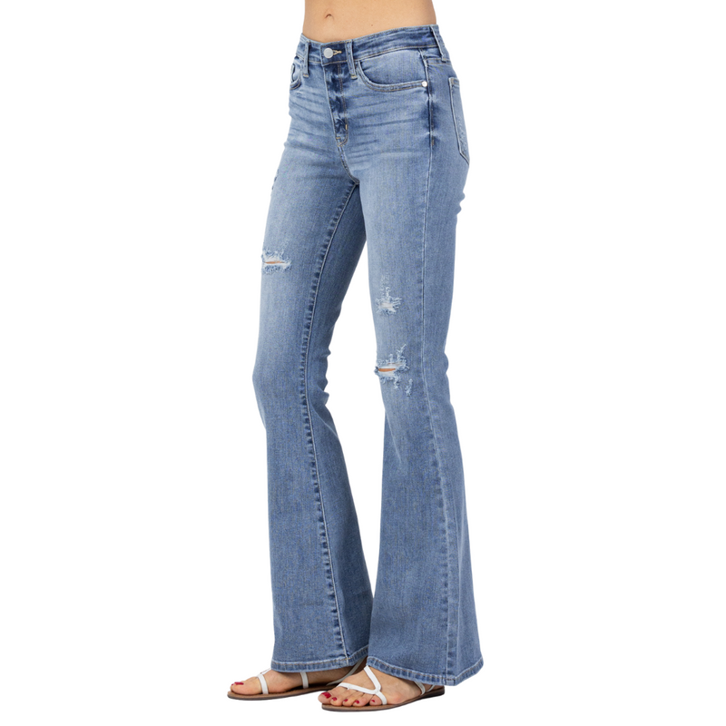 Hi-Rise Destroyed Fit & Flare LT 82377