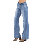 JUDY BLUE Wide Hem Wide Leg 82401