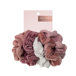 Velvet Scrunchies - 5 Pack - 2 Colour Styles