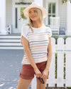 Slouchy Striped Sweater Tee
