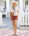 Slouchy Striped Sweater Tee