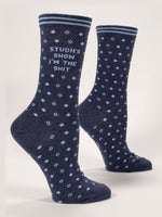 BLUE Q Ladies Crew Socks- Assorted