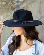 Wide Brim Felted Fedora - Rancher Hat