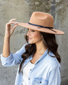 Wide Brim Felted Fedora - Rancher Hat